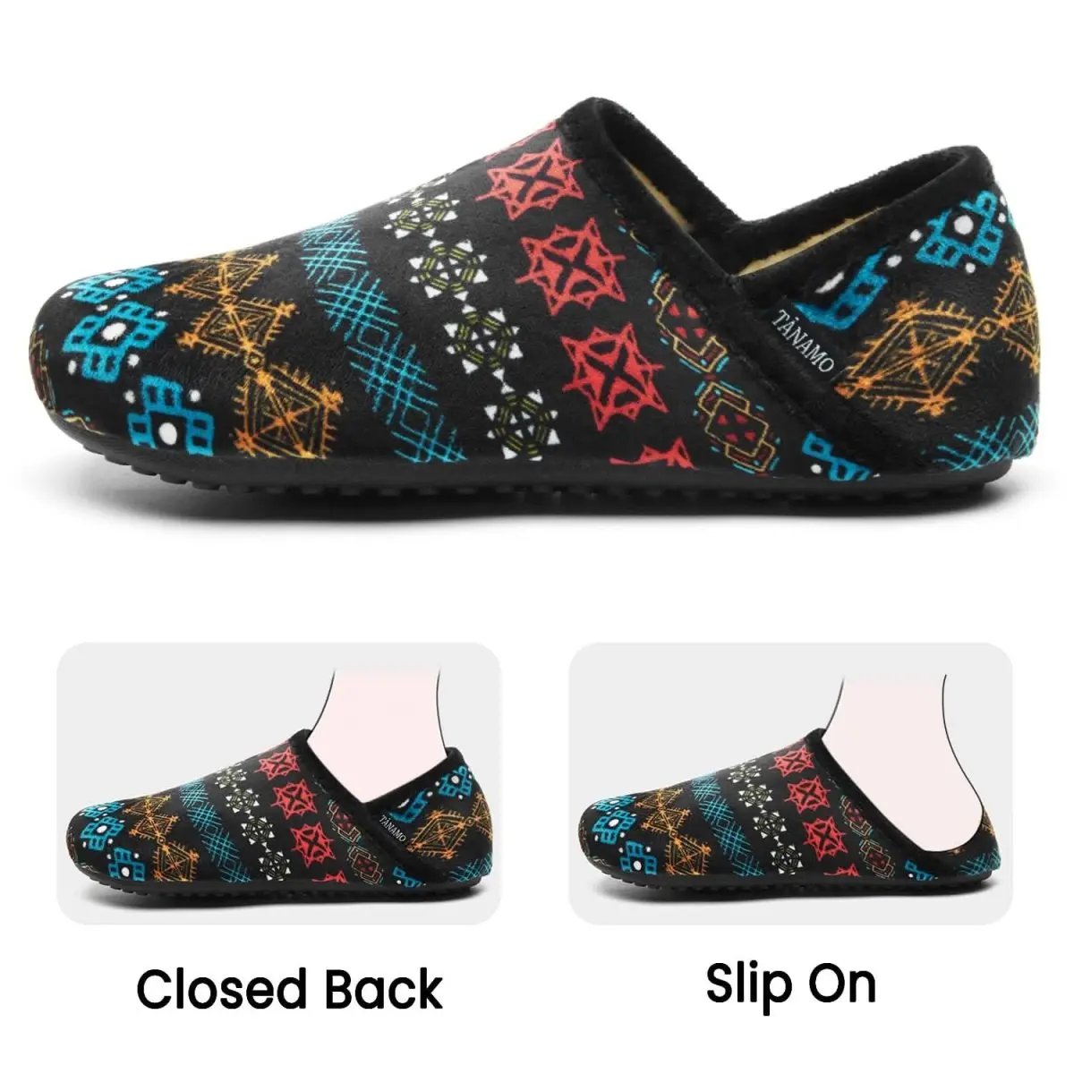 House Slippers for Women Men Indoor Barefoot Slippers Socks Furry Slip on House Shoes Cozy Comfy Slippers for Home Bedroom Travel Yoga - Love Salve